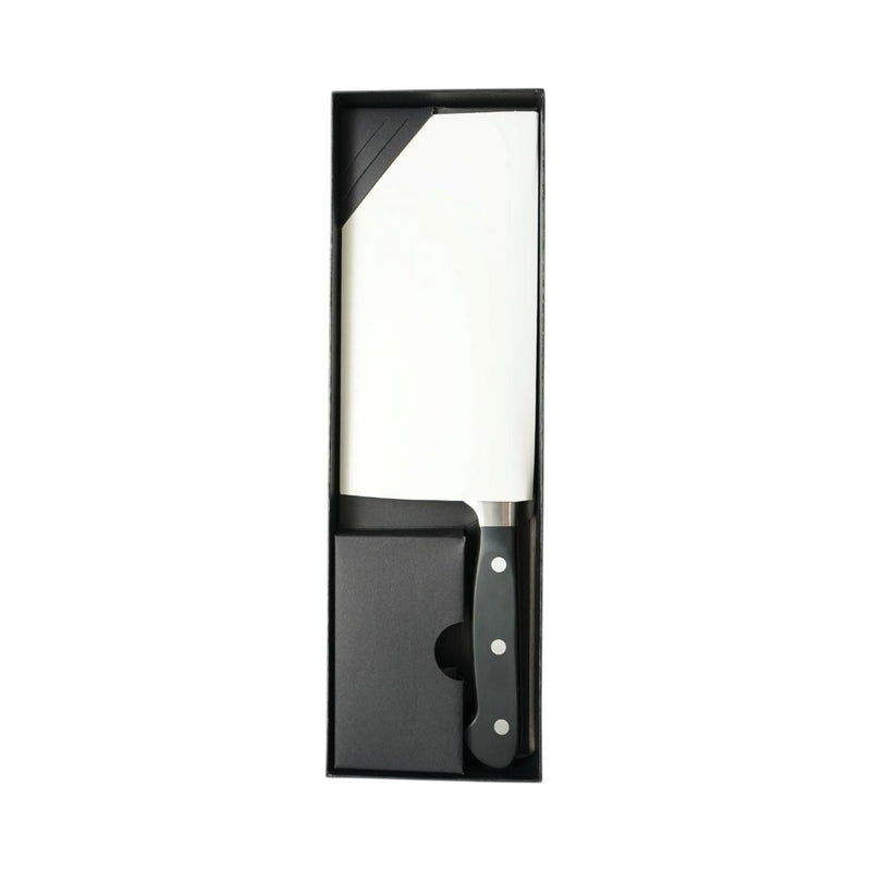 Mannaia professionale da 18 cm, lama in acciaio 5Cr15MoV, manico in ABS nero Breckner Germany
