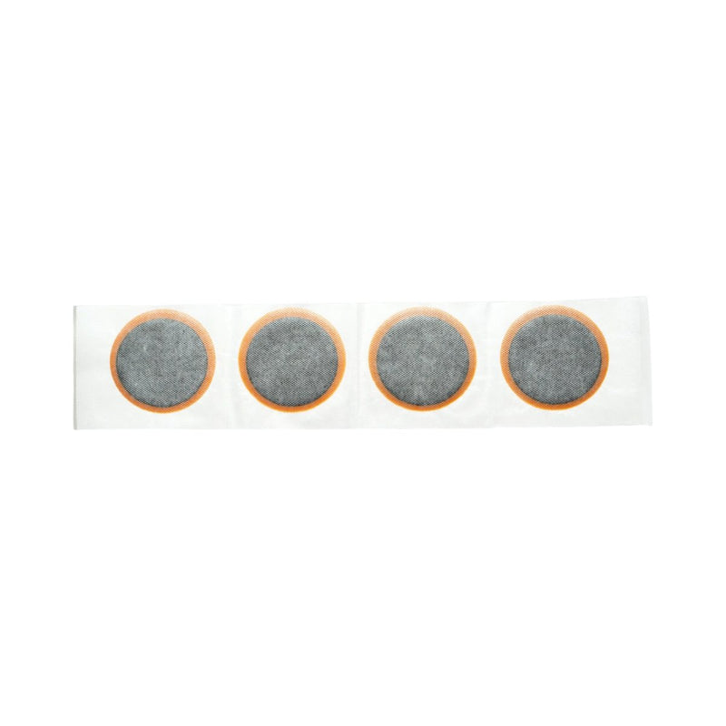 Set di 26 toppe rotonde per vulcanizzazione (42 mm) + 1 tubetto di adesivo (20 ml) per camere d'aria