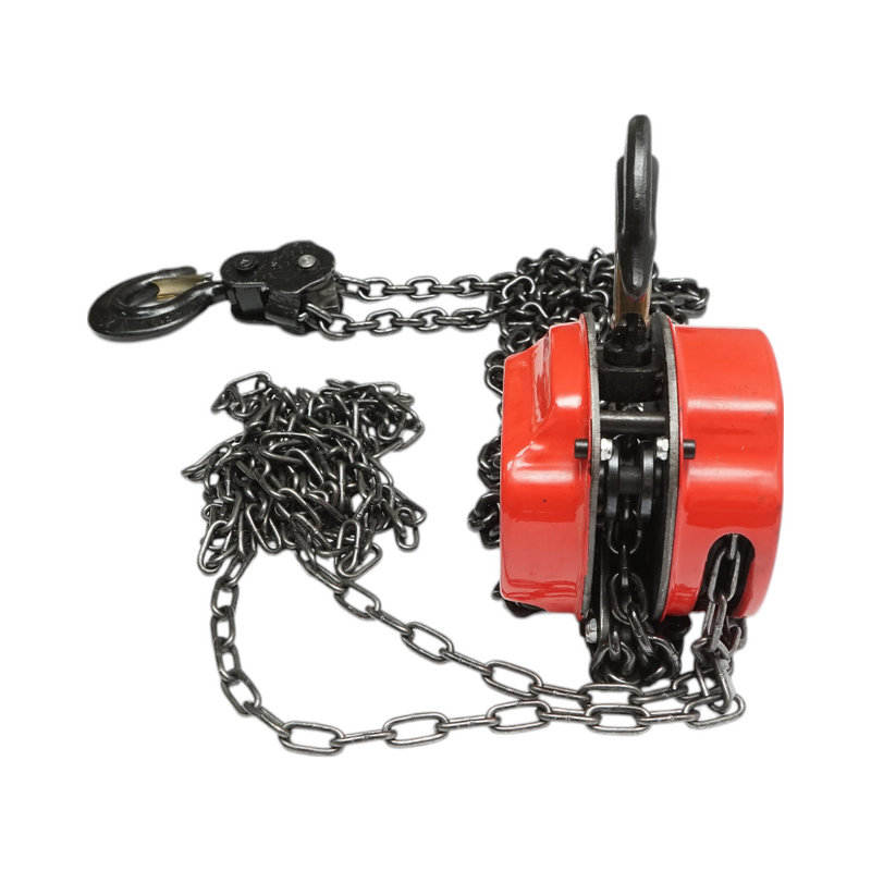 Paranco manuale con catena da 3 m, portata massima 2000 kg, gancio di sicurezza Breckner Germany