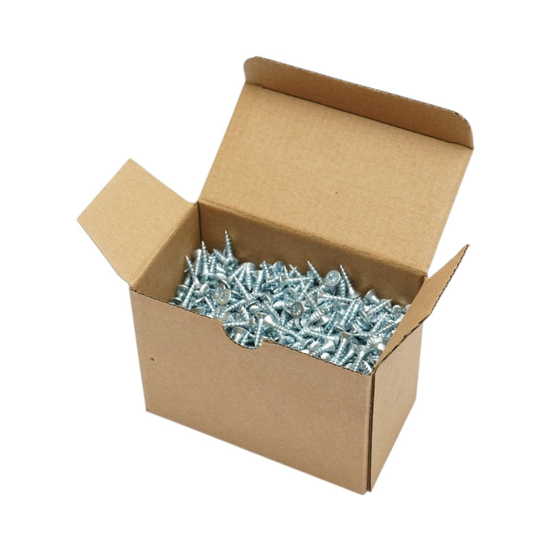 Vite autofilettante per legno 4x17 mm, testa svasata PZ2, acciaio zincato, 1000 pz/scatola
