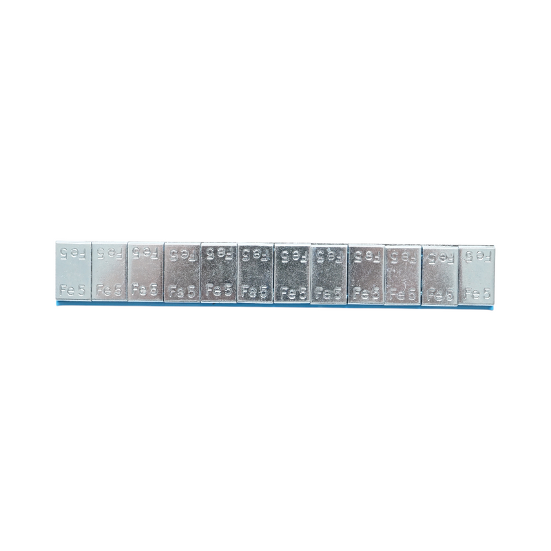 Pesi di equilibratura autoadesivi zincati (Fe), 60 g (5 g x 12 pezzi), 100 strisce/scatola
