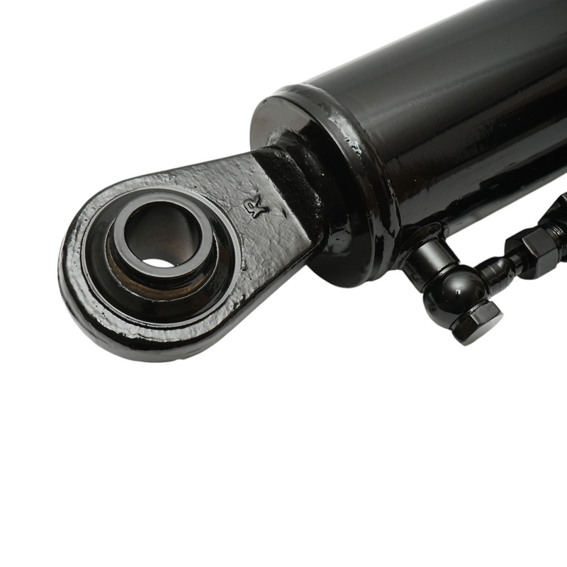 Tirante centrale idraulico regolabile 645–885 mm, categoria 3-3, attacco rapido, corsa 240 mm, perno da 32 mm, stelo da 50 mm.