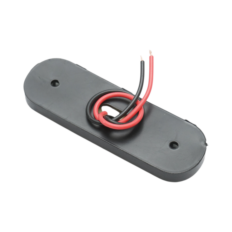 Luce di ingombro laterale a LED ovale 12V-24V, rosso fumé, 3 LED, 87x28x13,5 mm Breckner Germany