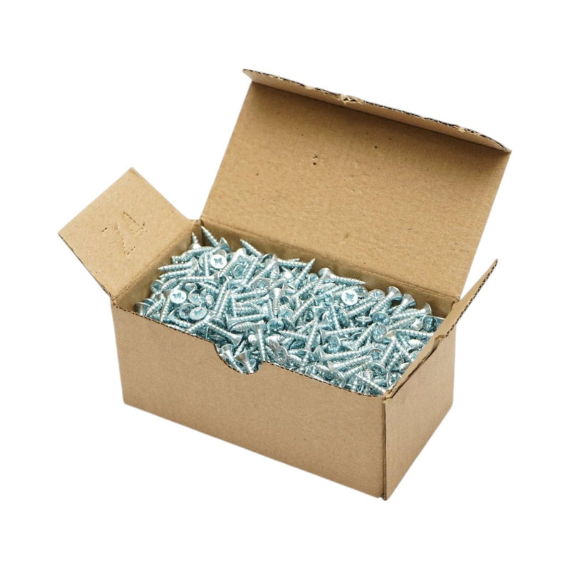 Vite autofilettante per legno 3,5x17 mm, testa svasata PZ2, acciaio zincato, 1000 pz/scatola