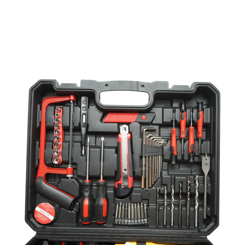 Kit trapano a percussione 600W, 220V, mandrino da 13 mm, velocità 3300 giri/min con 66 pezzi di utensili e attrezzi Breckner Germany