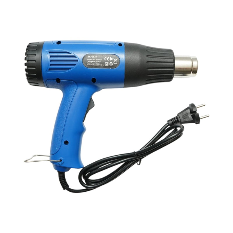 Pistola termica 1600 W, 220 V, portata d'aria 300/500 l/min, 2 livelli di temperatura 300/600 °C Breckner Germany