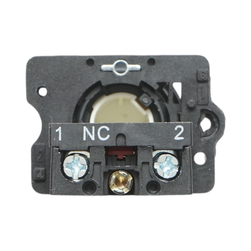 Pulsante di arresto (STOP) rosso a ritorno automatico, 1NC, 400 V/10 A, LAY5 Breckner Germany
