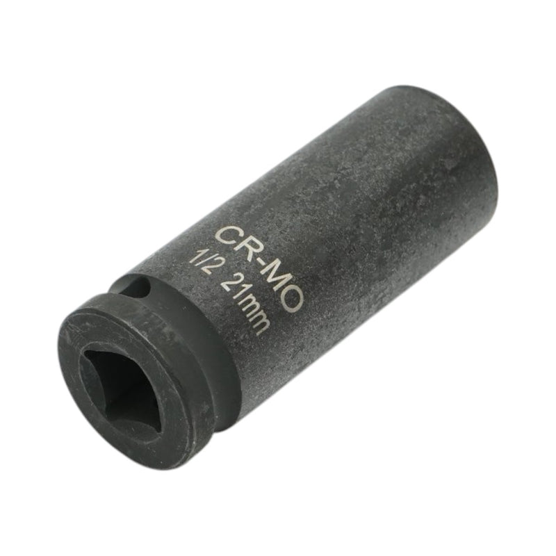 Bussola a impatto lunga 21 mm, lunghezza 78 mm, attacco quadro da 1/2", Cr-Mo Breckner Germany