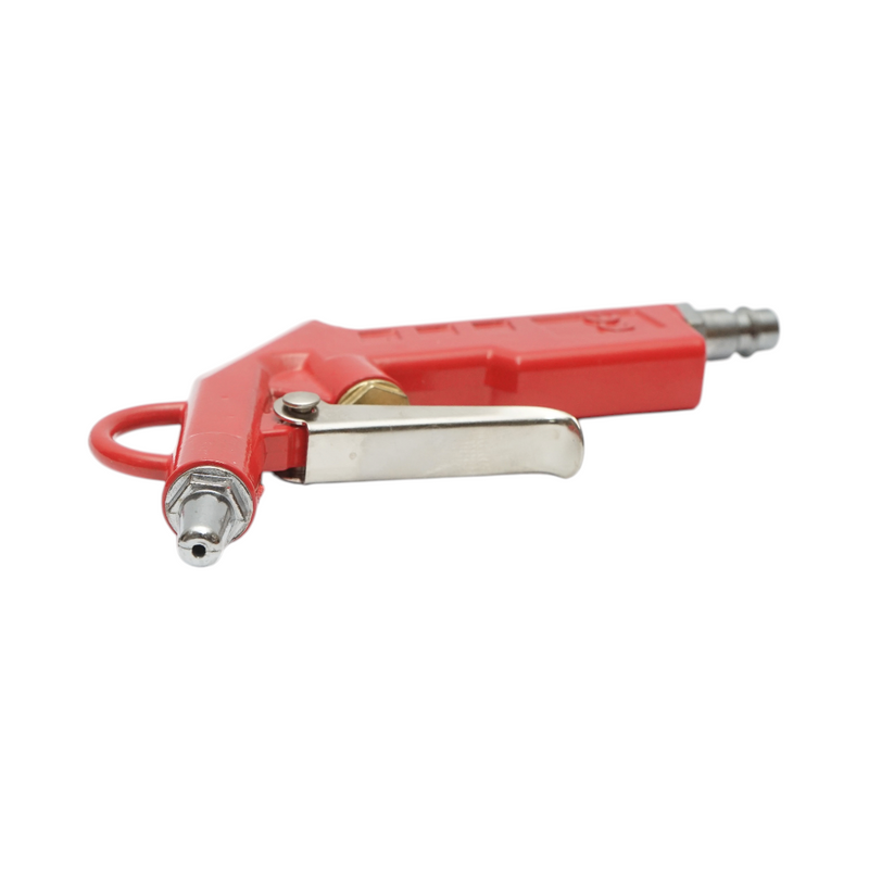 Pistola di soffiaggio ad aria compressa con ugello corto da 28 mm, rossa