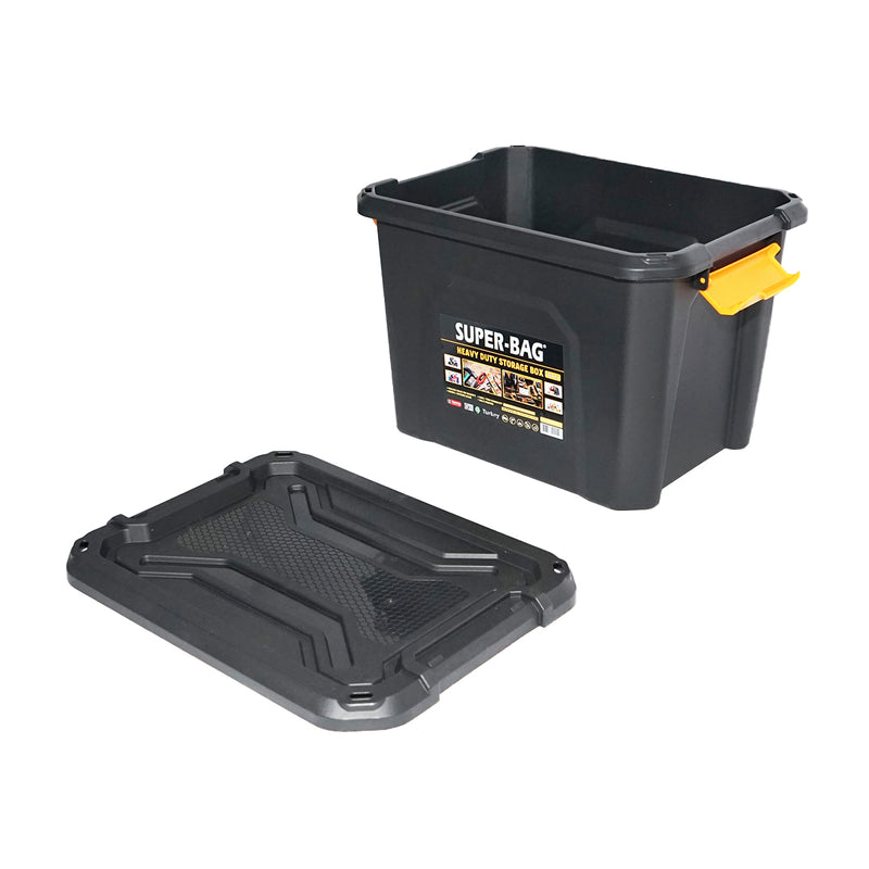 Contenitore robusto con coperchio, 18 L, 385x295x260 mm
