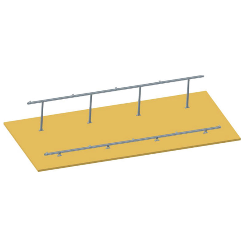 Sistema di montaggio completo e struttura di supporto per 4 pannelli solari fotovoltaici, con inclinazione regolabile tra 15 e 30 gradi. Breckner Germany