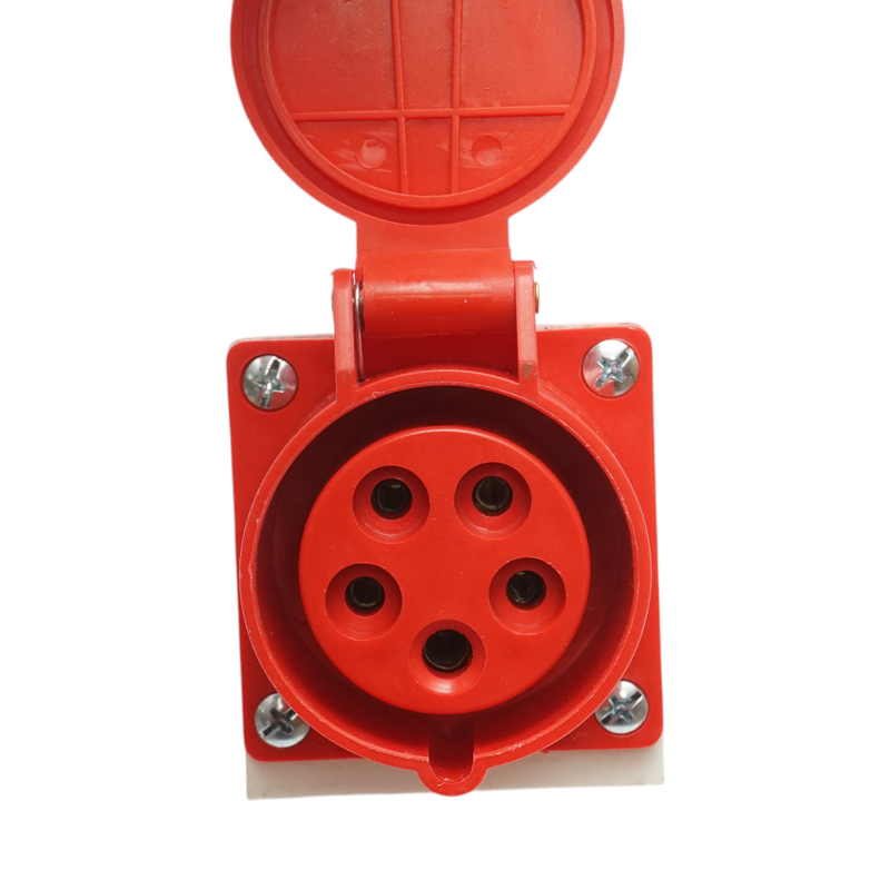 Presa industriale trifase da superficie 16A, 380V, IP44, 6H Breckner Germany
