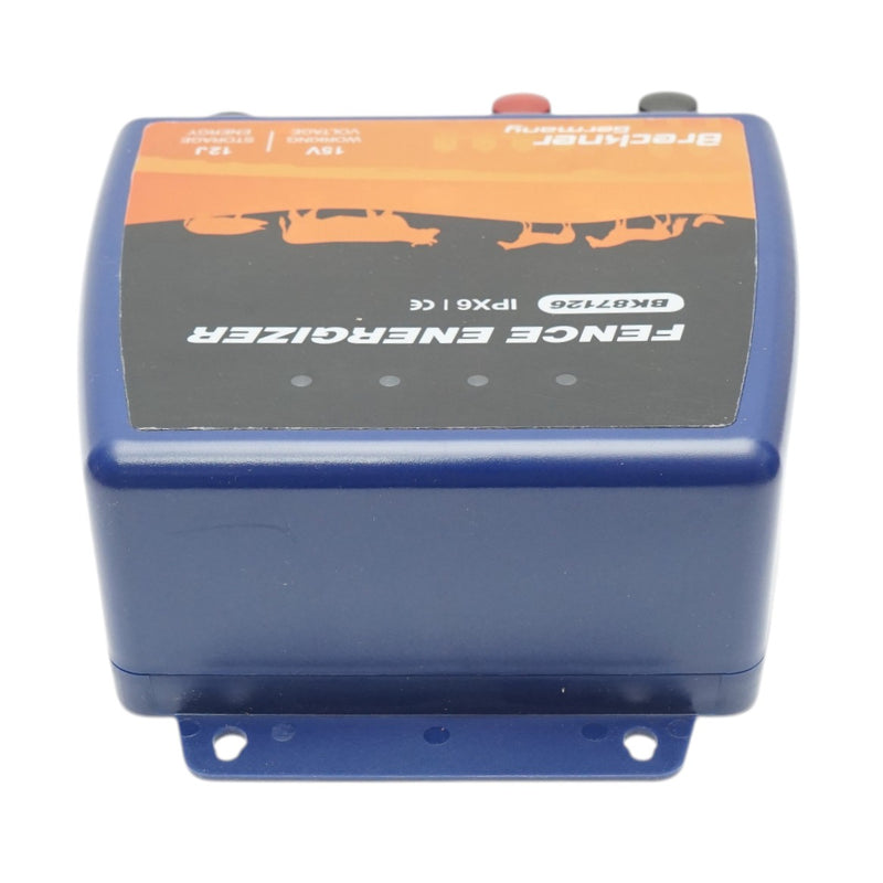 Elettrificatore per recinti elettrici da 12 Joule, 12V/220V, portata 80 km, grado di protezione IPX6 Breckner Germany