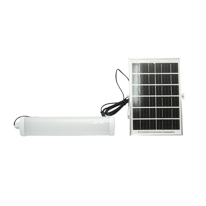 Lampada LED 150W, 6500K con pannello solare policristallino, telecomando e batteria 3600mAh IP20