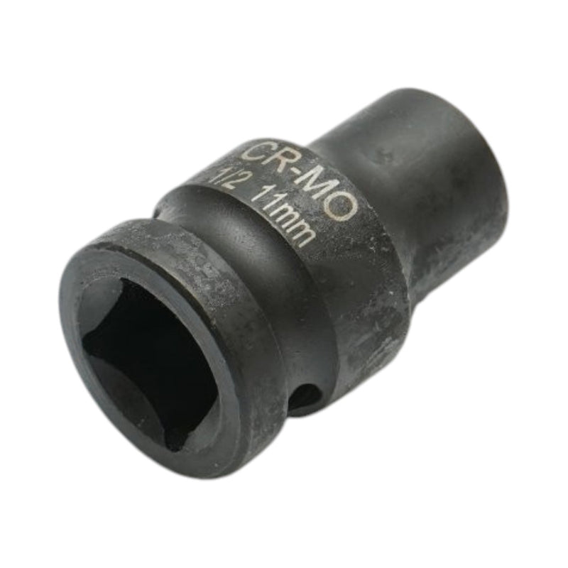 Bussola a impatto bi-esagonale da 11 mm, lunghezza 38 mm, attacco quadro da 1/2", acciaio Cr-Mo Breckner Germany