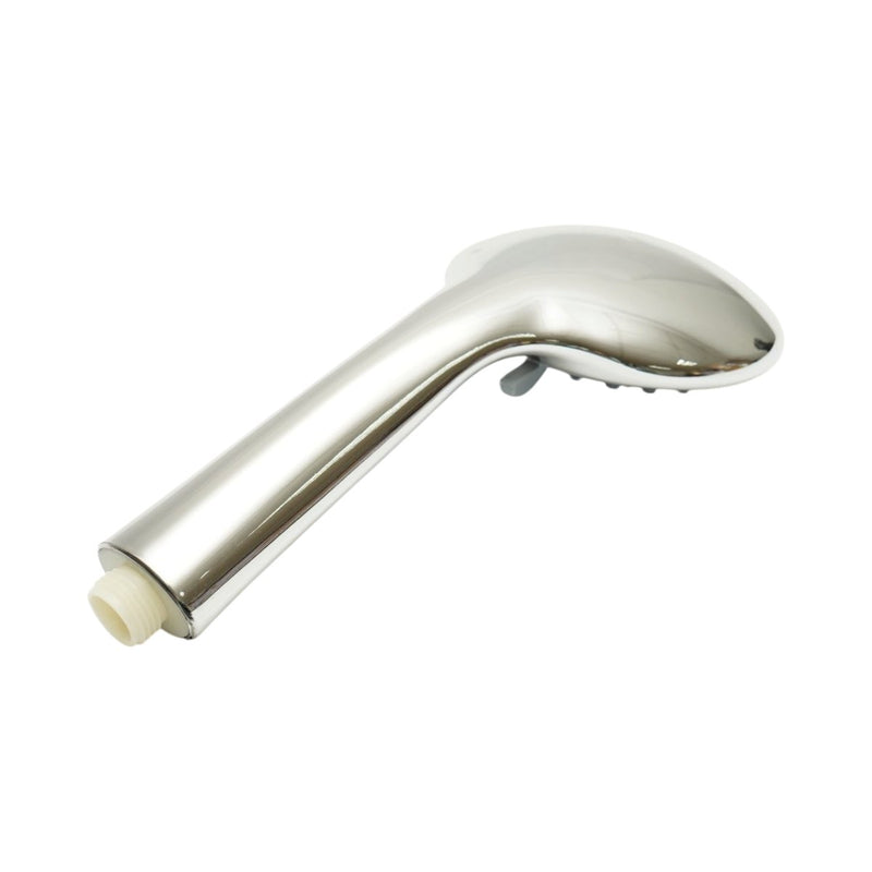 Doccetta rotonda per bagno, 5 funzioni, ugelli in silicone, cromo lucido, plastica, 105x240 mm