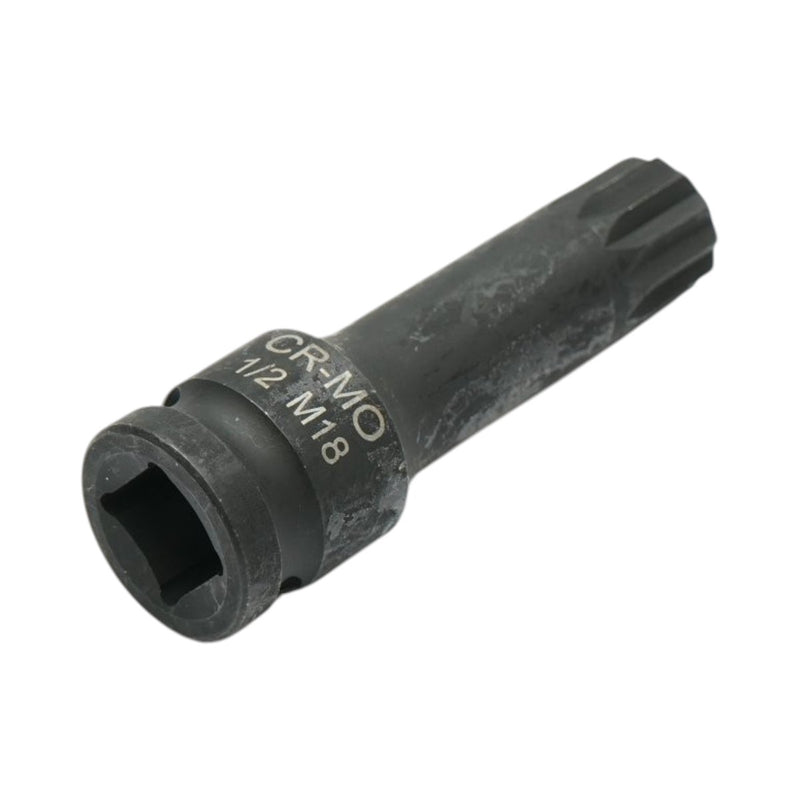 Bussola a inserto Spline per avvitatori a impulsi M18, 78 mm, attacco quadro da 1/2", Cr-Mo Breckner Germany