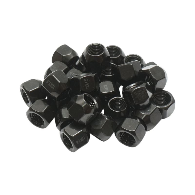 Dado nero per cerchi in acciaio Ford M12x1,5x16mm K19