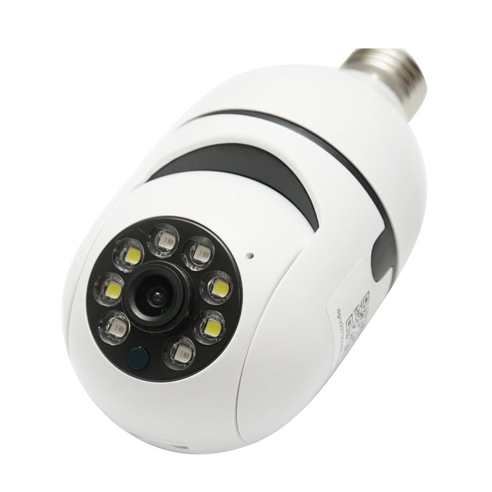 Telecamera di videosorveglianza WS-Q501 Smart-Bulb PTZ, WIFI tipo lampadina E27 con sensore di movimento e applicazione Tuya WS-W501