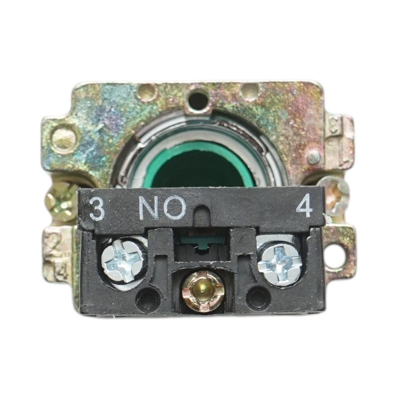 Pulsante di comando verde con protezione IP65, 1NO, 400V/10A, LAY5 Breckner Germany