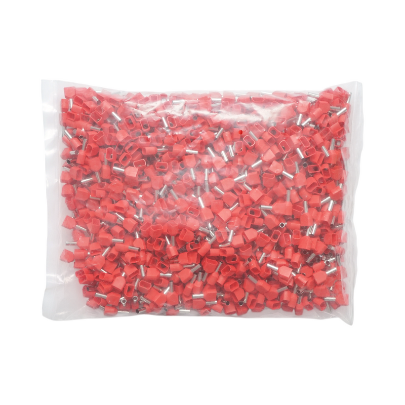 Longroad TE2508 Terminali a bussola doppi isolati 2x2,5 mm² / 8 mm
