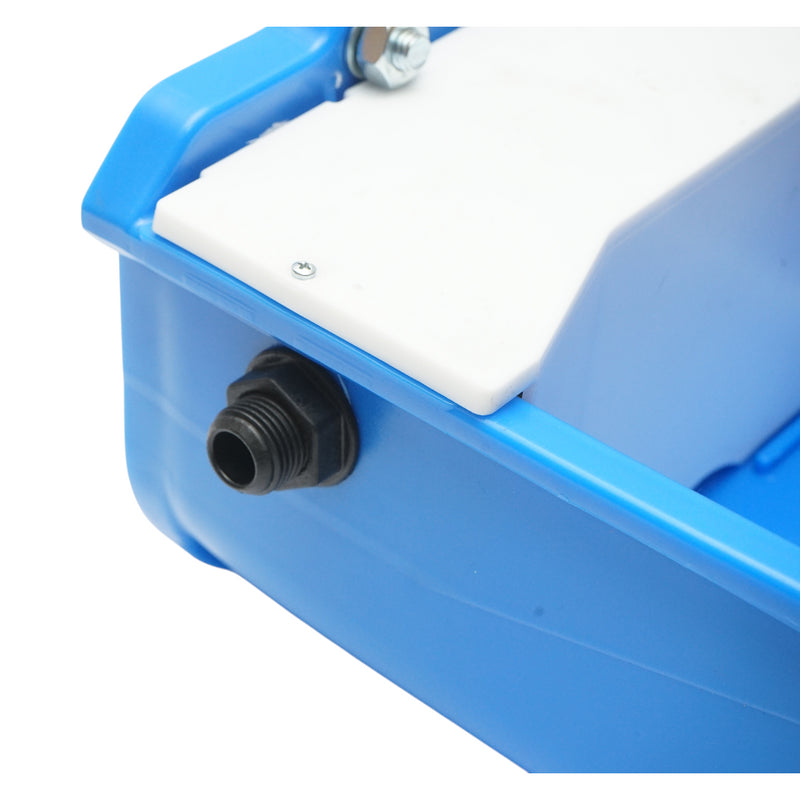 Abbeveratoio in plastica ultra resistente – 5 L Colore: blu Dimensioni: 315 × 245 × 150 mm