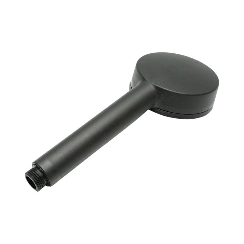 Doccetta rotonda per bagno, 5 funzioni, nero opaco, plastica, 85x220 mm