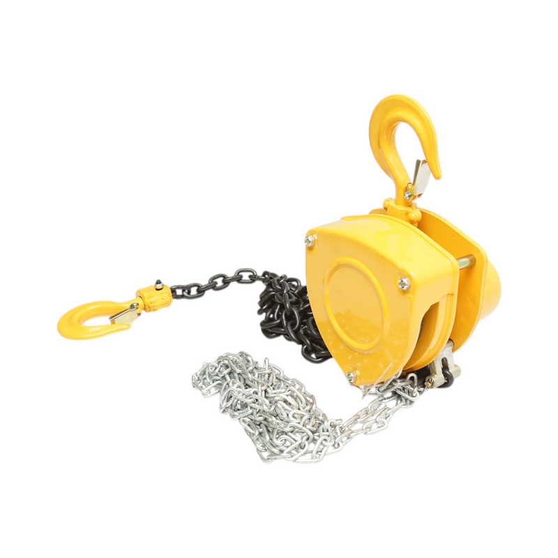 Paranco manuale a catena da 3 m, portata massima 2000 kg, gancio di sicurezza da 2 t Breckner Germany