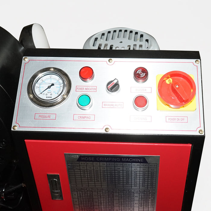 PRESSATUBI OLEODINAMICI PRESSA PER CRIMPARE TUBI OLEODINAMICI ALTA PRESSIONE PER TUBI 6-51MM 220V 3KW CON CAMBIO RAPIDO BRECKNER GERMANY