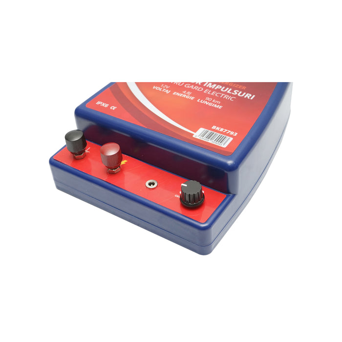 Elettrificatore 4.8 Joule per recinto elettrico, 12V/220V, Breckner Germany