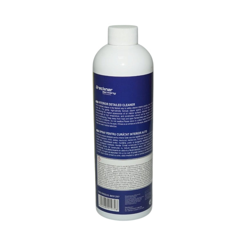 Spray detergente dettagliato per interni – per plastica, pelle, vinile e metallo – 500 ml Breckner Germany