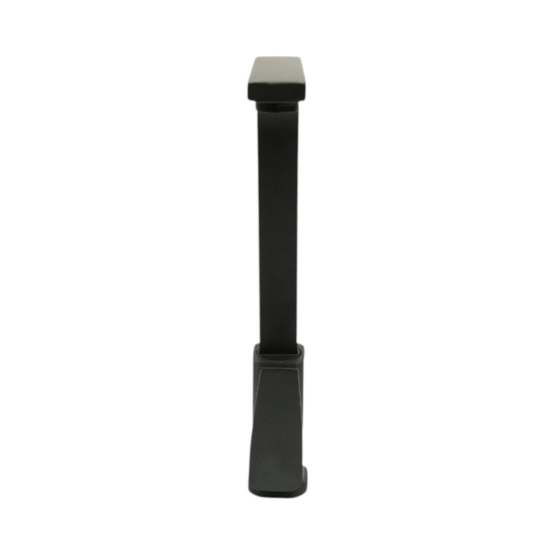 Miscelatore per lavello cucina nero opaco con canna alta quadrata, monocomando, flessibili inclusi Breckner Germany