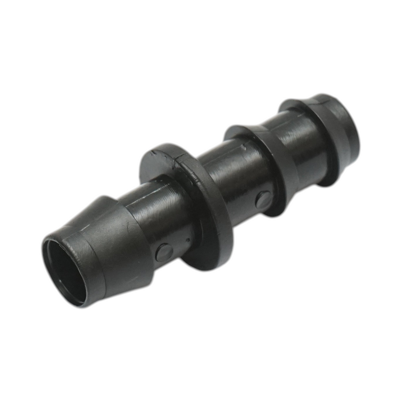 Connettore a nipplo uguale da 16x16 mm per tubi di irrigazione a goccia, per sistemi di irrigazione.