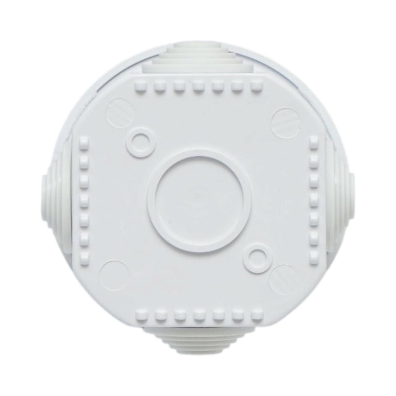 Scatola di derivazione rotonda da superficie, 4 ingressi, 80x50 mm, IP55
