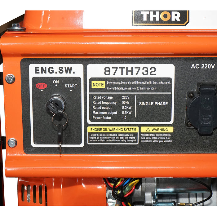 Generatore elettrico 220V, 5,5KW a benzina Thor