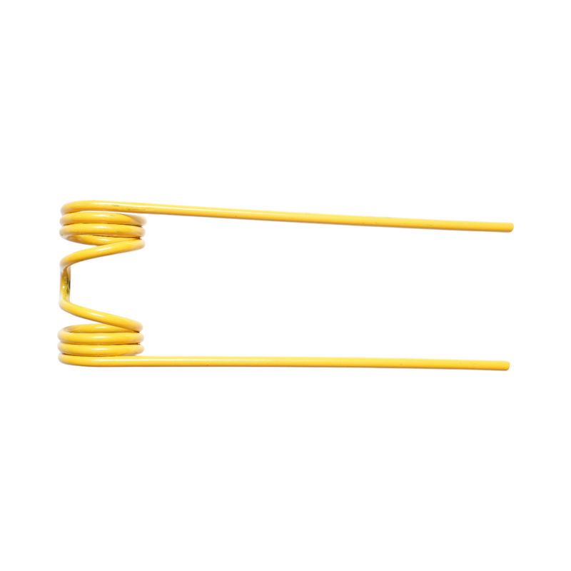 Dente elastico pick-up 75 × 205 × 10 mm, filo Ø 5 mm.