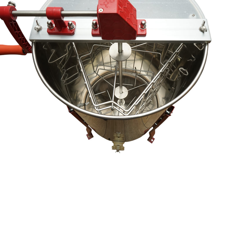 Centrifuga manuale apicola, estrattore di miele in acciaio inox con 3 telai