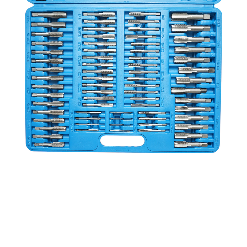 Set di maschi e filiere metrici M2-M18mm 110 pezzi Breckner Germany
