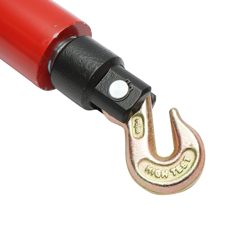 Cilindro idraulico con ganci per lavori di lattoneria, carico massimo 10T