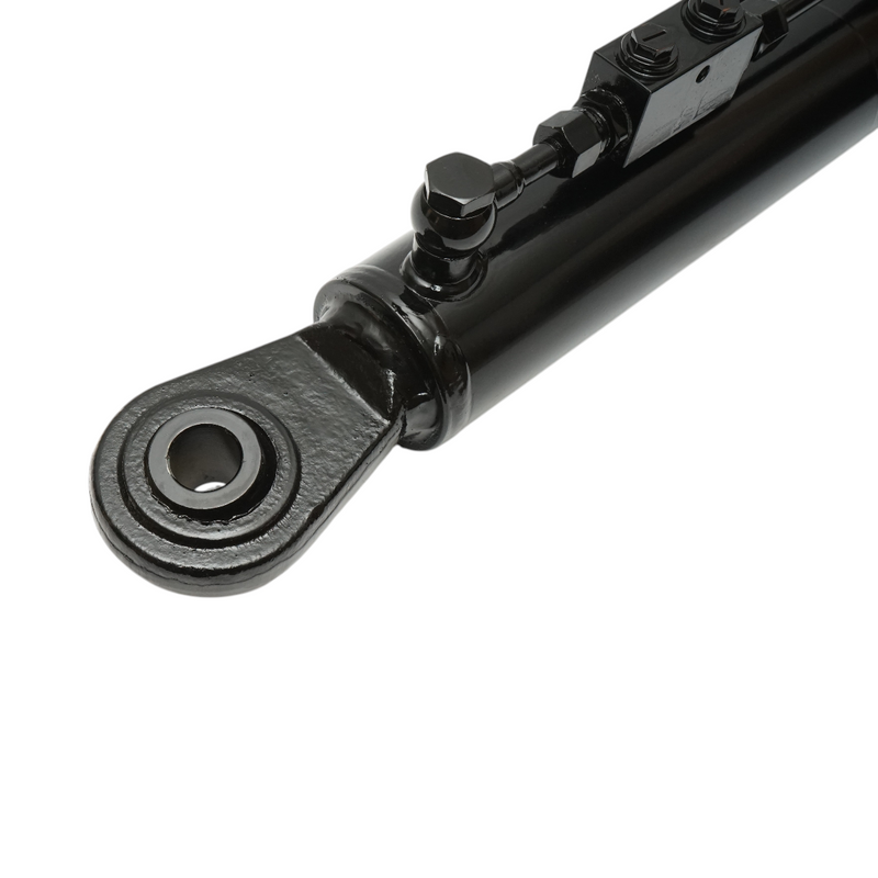 Tirante centrale idraulico regolabile 640–920 mm, categoria 2-2, con attacco rapido, corsa 280 mm, perno da 25,4 mm, stelo da 35 mm.