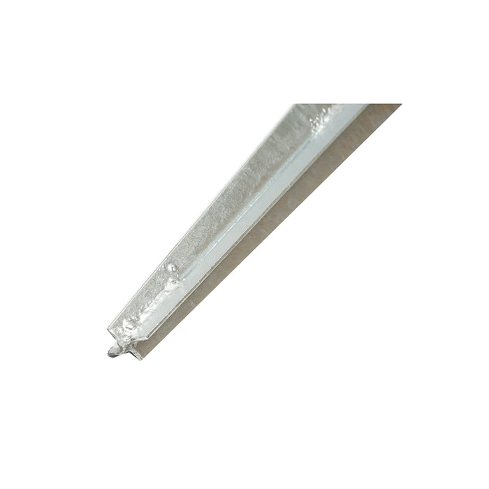 Supporto per palo tipo picchetto 71x71x750mm, acciaio zincato, galvanizzato