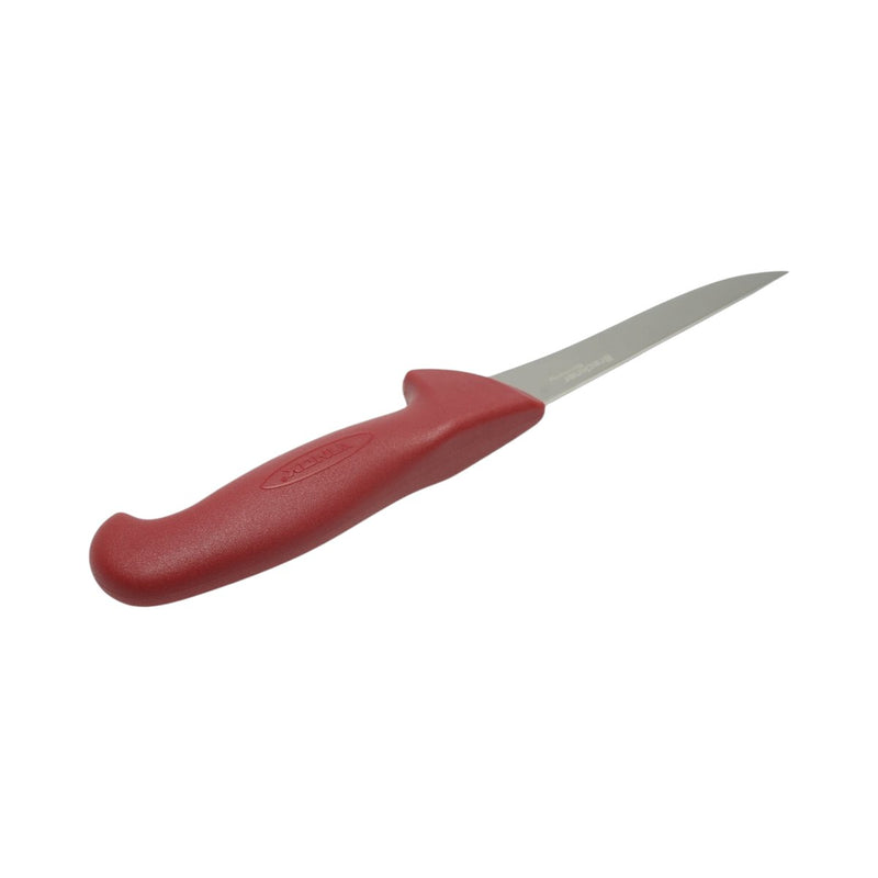 Coltello professionale stretto per disosso da 13 cm, lama in acciaio 5Cr15MoV, manico in nylon rossoBreckner Germany