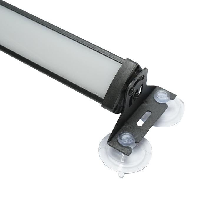 Barra LED RGB con ventose, 18W, 12–36V, telecomando, Bluetooth e app LED LAMP (520×45×40 mm)