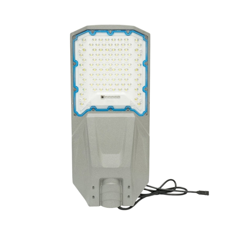 Lampione stradale solare a LED da 500 W con pannello solare da 50 W, batteria LiFePO4 da 55.000 mAh, telecomando e staffa di montaggio. Breckner Germany
