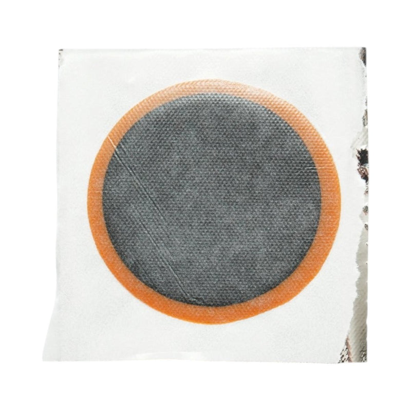 Set di 16 toppe rotonde per vulcanizzazione (50 mm) + 1 tubetto di adesivo (20 ml) per camere d'aria