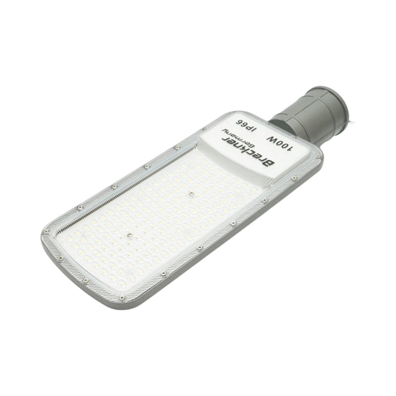 Lampione stradale LED da 100 W, 100-265 V, 6500 K, 11000 lm, montaggio su palo, 420x155x25 mm, IP66 Breckner Germany