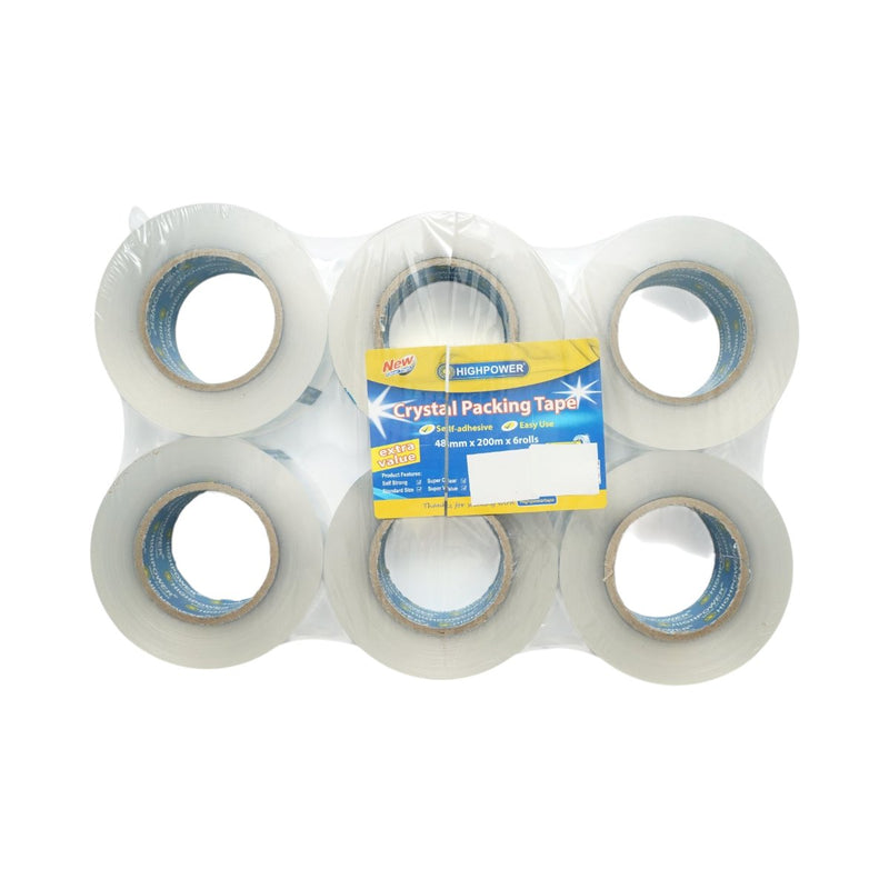 Nastro adesivo trasparente in OPP 48 mm × 200 m per imballaggio HighPower
