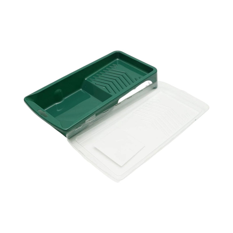 Set di mini rulli per verniciatura: 3 rulli in spugna (10 cm), manico in PP, vaschetta per vernice e rivestimento per vaschetta (set da 6 pezzi) Breckner Germany