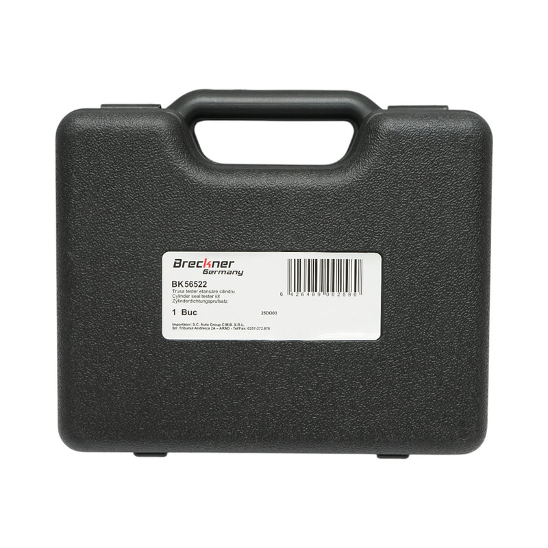Kit di prova per la tenuta della compressione del cilindro del motore a benzina, 3 adattatori da 10, 12, 18 mm, tubo da 600 mm Breckner Germany