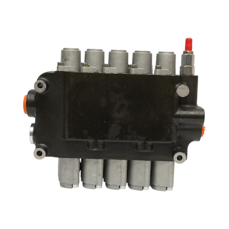 Distributore idraulico 5 leve, portata 80L/min, pressione 200 bar Breckner Germany
